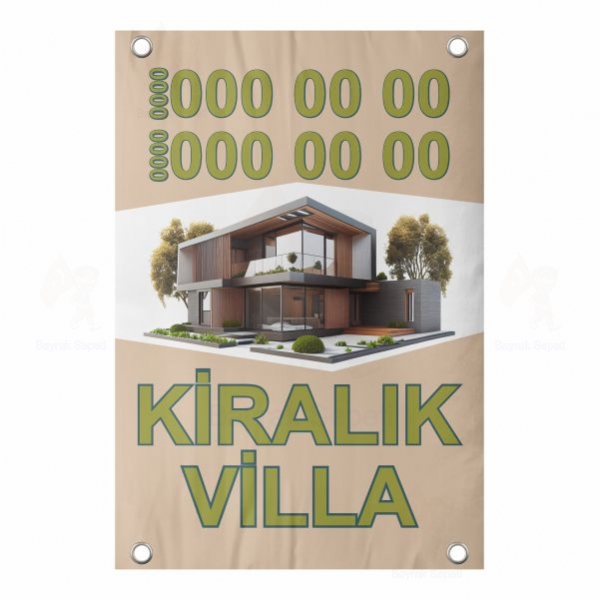 65x100 Vinil Branda Kiralk Villa Afii
