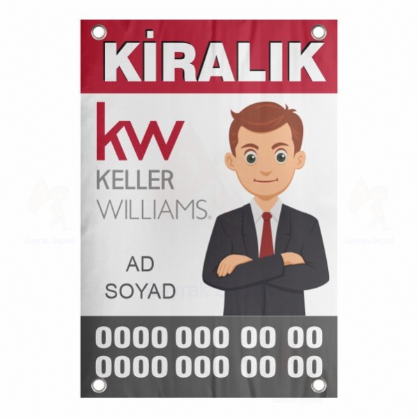 80x120 Vinil Branda Kiralk KW Keller Williams Afii