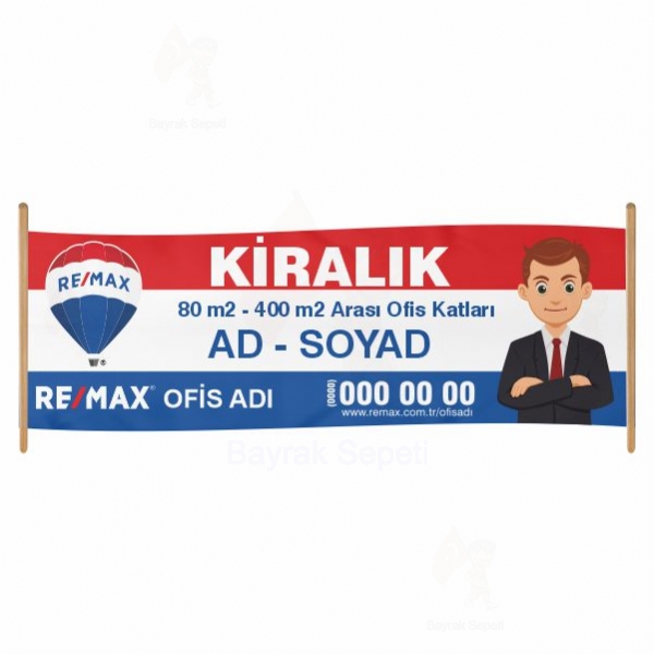 80x300 Vinil Branda Kiralk Remax Afileri