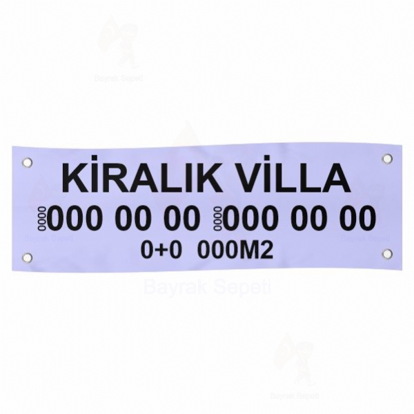 80x300 Vinil Branda Kiralk Villa Afileri