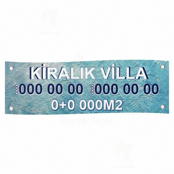 80x500 Vinil Branda Kiralk Villa Afileri