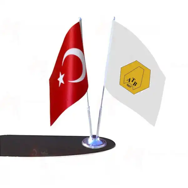 Ankara Ticaret Borsas 2 Li Masa Bayraklar