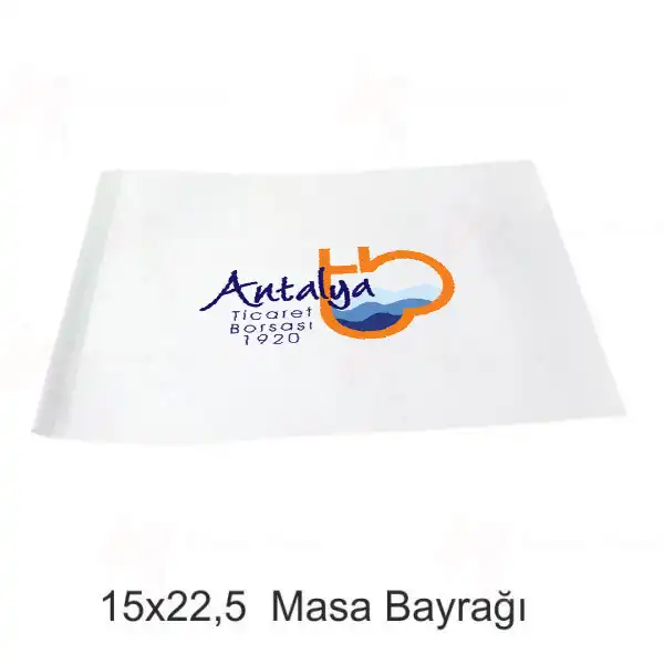 Antalya Ticaret Borsas Masa Bayraklar