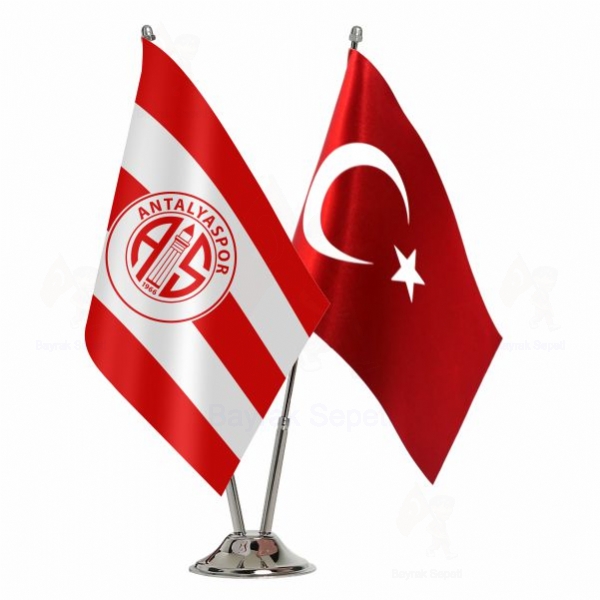 Antalyaspor 2 Li Masa Bayraklar