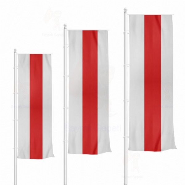 Beyaz Krmz Beyaz Dikey Gnder Bayraklar