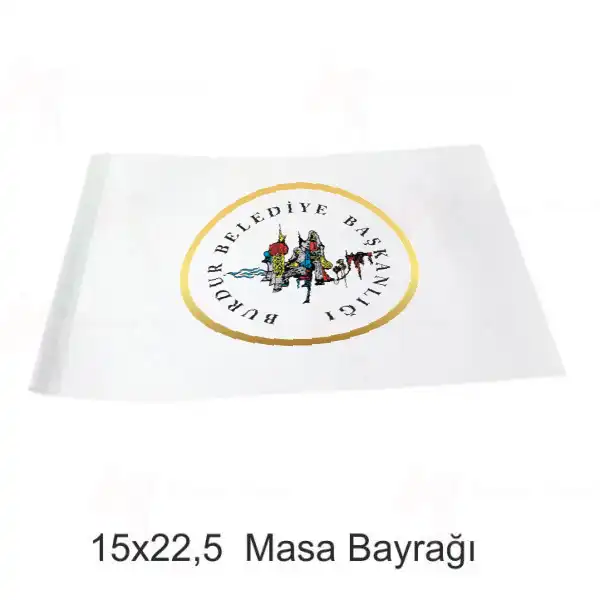 Burdur Belediyesi Masa Bayraklar