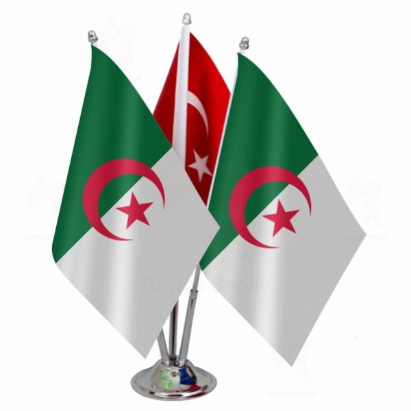 Cezayir 3 L Masa Bayraklar