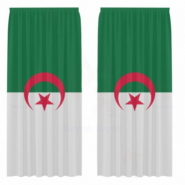 Cezayir Gnelik Saten Perde