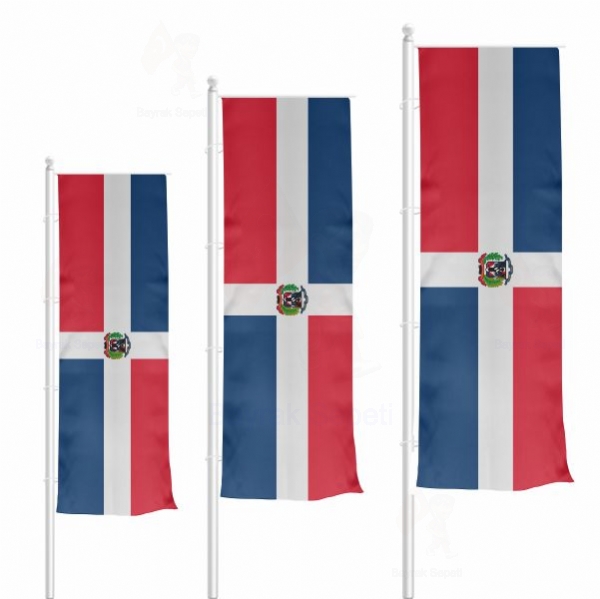 Dominik Cumhuriyeti Dikey Gnder Bayraklar