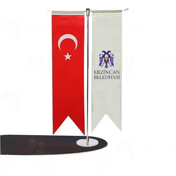 Erzincan Belediyesi T Masa Bayraklar