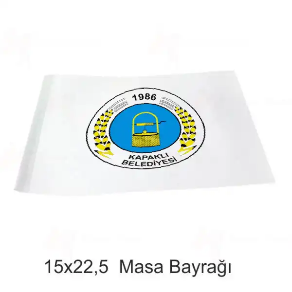 Kapakl Belediyesi Masa Bayraklar