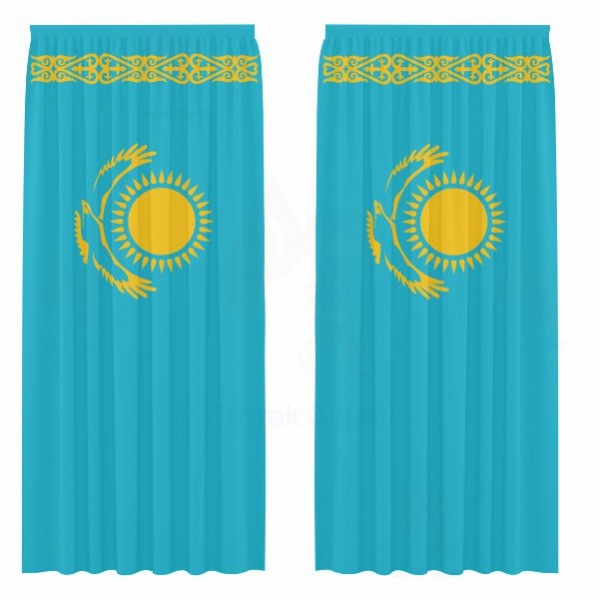 Kazakistan Gnelik Saten Perde