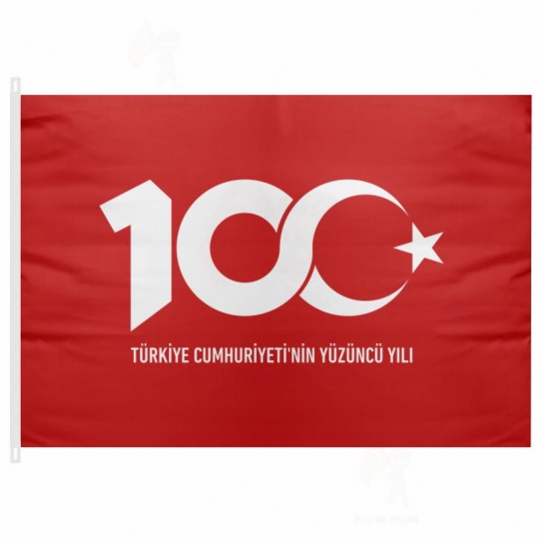 Krmz Trkiye Cumhuryetinin 100.Yl Bayra