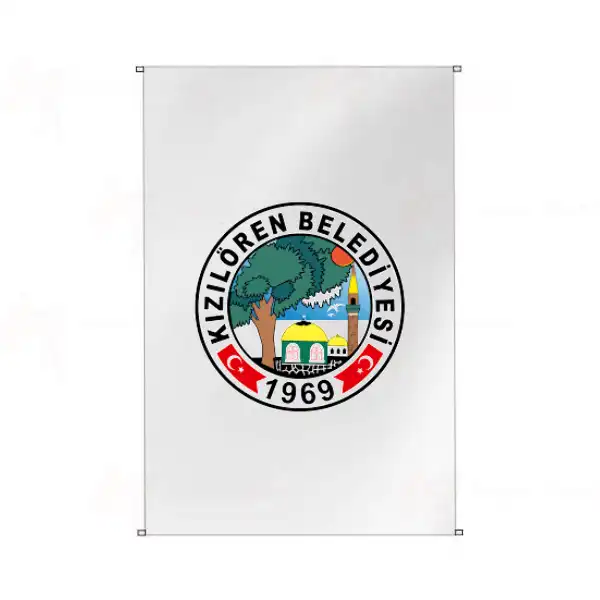 Kzlren Belediyesi Bina Cephesi Bayraklar