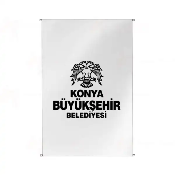 Konya Bykehir Belediyesi Bina Cephesi Bayraklar