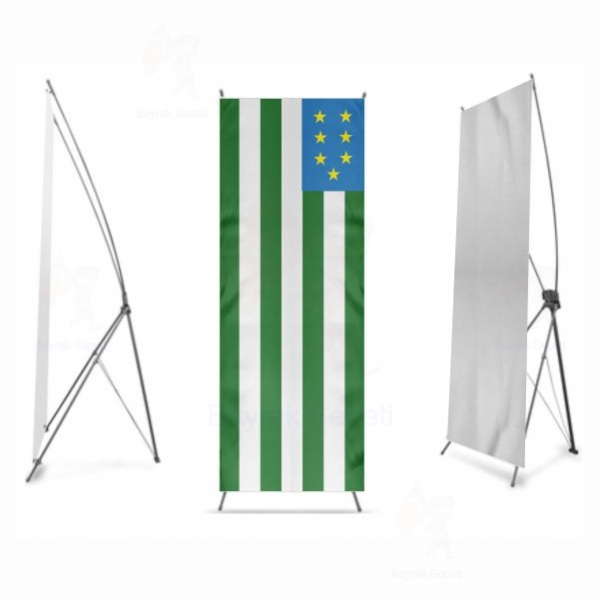 Kuzey Kafkasya Cumhuriyeti X Banner Bask imalat