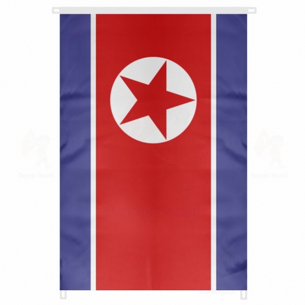 Kuzey Kore Bina Cephesi Bayraklar