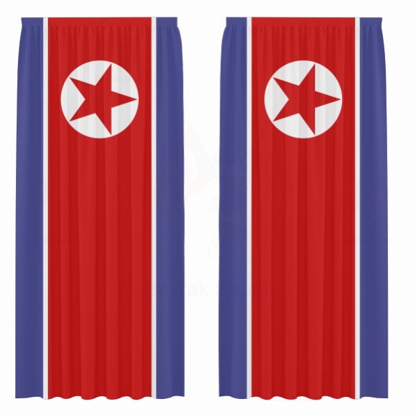 Kuzey Kore Gnelik Saten Perde
