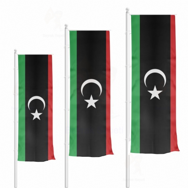 Libya Dikey Gnder Bayraklar
