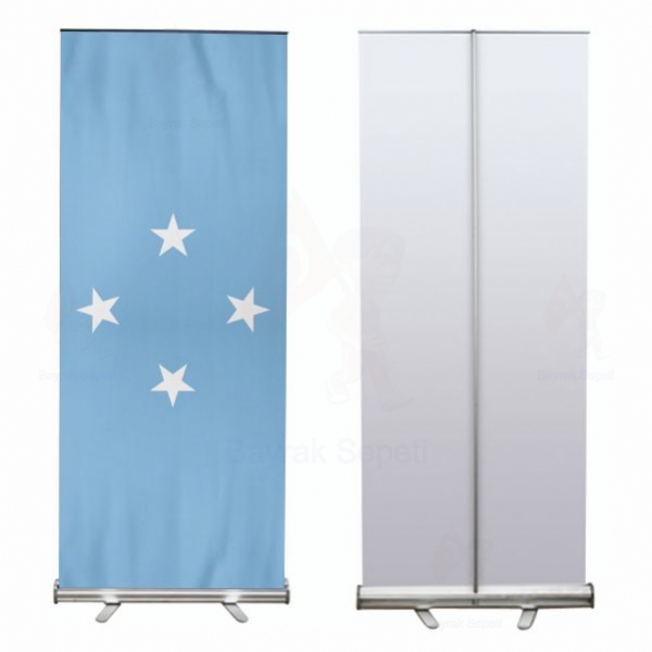 Mikronezya Federal Devletleri Roll Up ve Banner