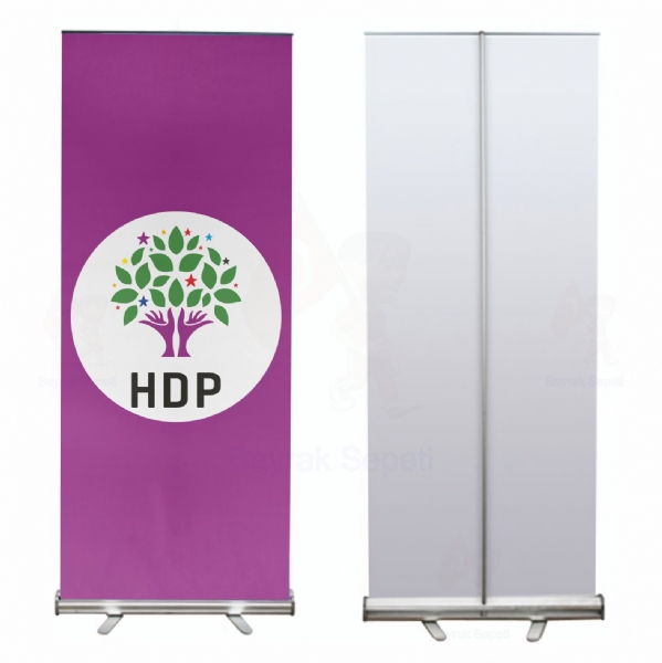 Mor Halklarn Demokratik Partisi Roll Up ve Banner Bul