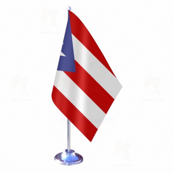 Porto Riko Tekli Masa Bayraklar
