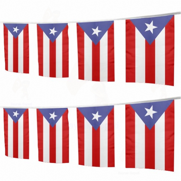 Porto Riko pe Dizili Ssleme Bayraklar