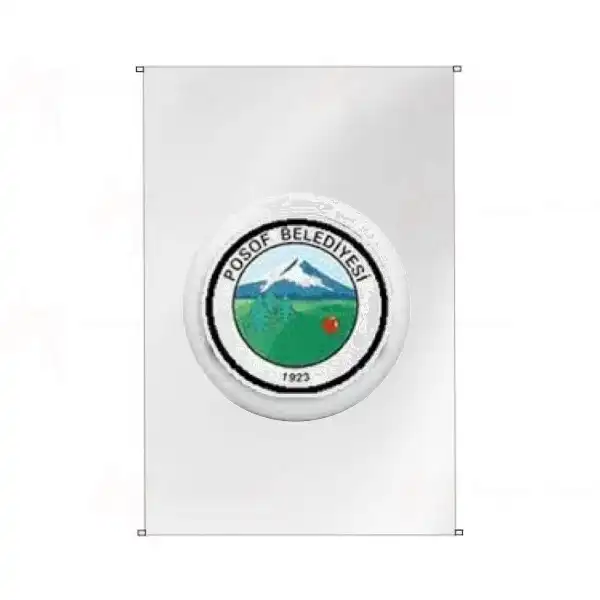 Posof Belediyesi Bina Cephesi Bayraklar