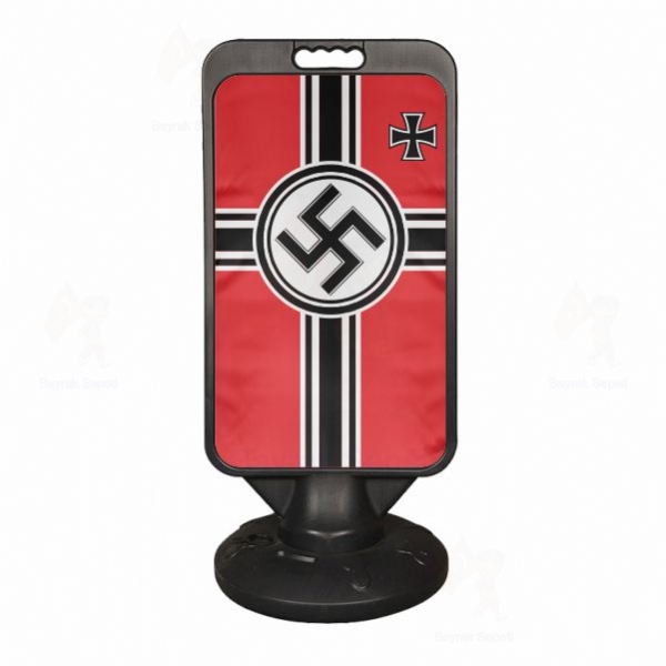 Reich Nazi Alman Sava Sanca Plastik Pano Duba