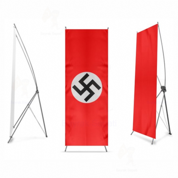 Reich Nazi Almanyas X Banner Bask Tasarm
