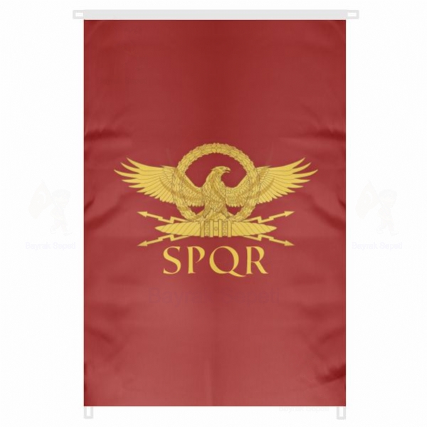 Roma mparatorluu Senato Bina Cephesi Bayraklar