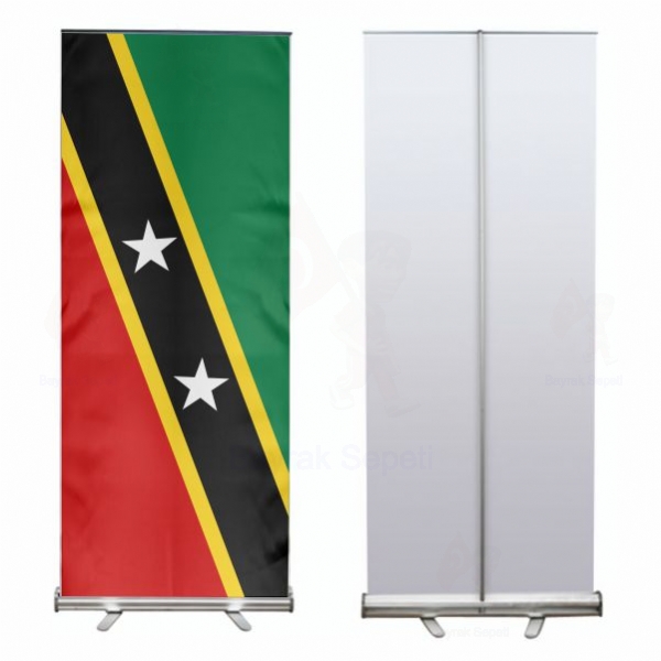 Saint Kitts ve Nevis Roll Up ve Banner