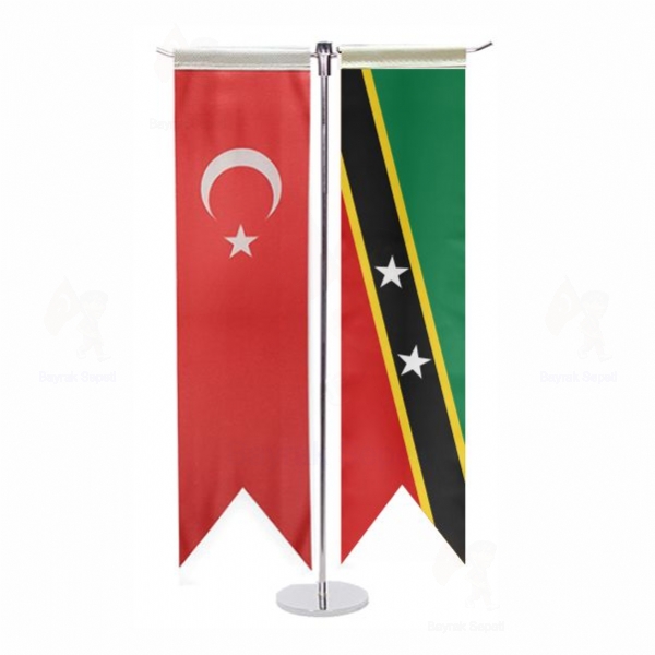 Saint Kitts ve Nevis T Masa Bayraklar