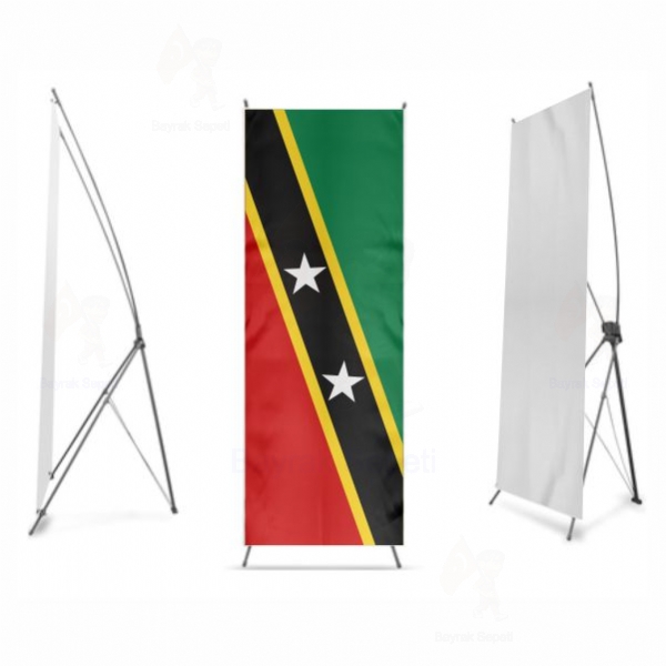 Saint Kitts ve Nevis X Banner Bask
