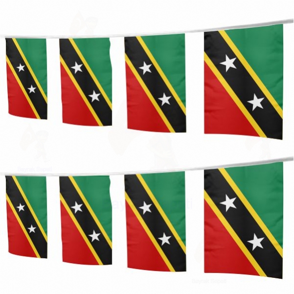 Saint Kitts ve Nevis pe Dizili Ssleme Bayraklar