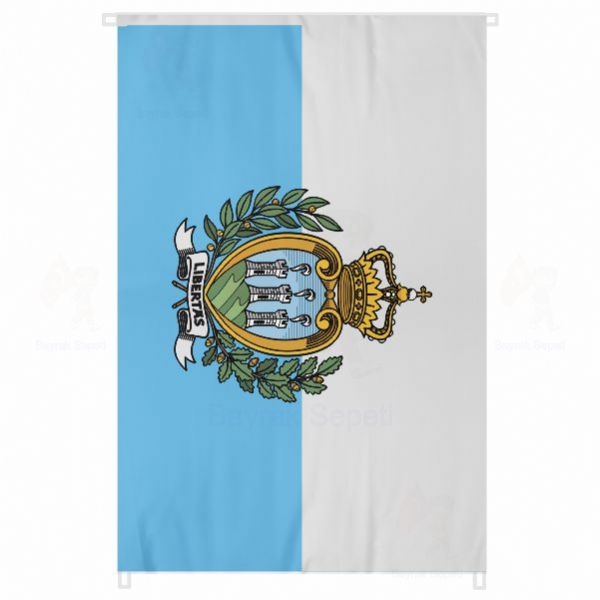 San Marino Bina Cephesi Bayraklar