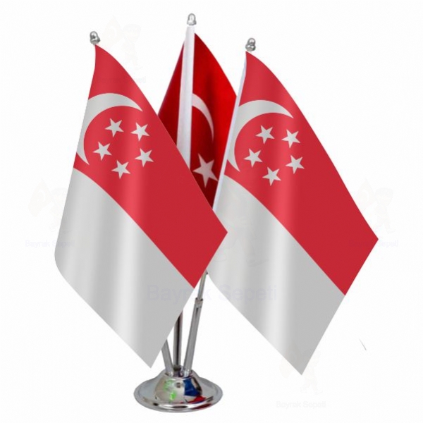 Singapur 3 L Masa Bayraklar Bul