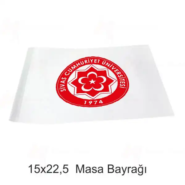 Sivas Cumhuriyet niversitesi Masa Bayraklar