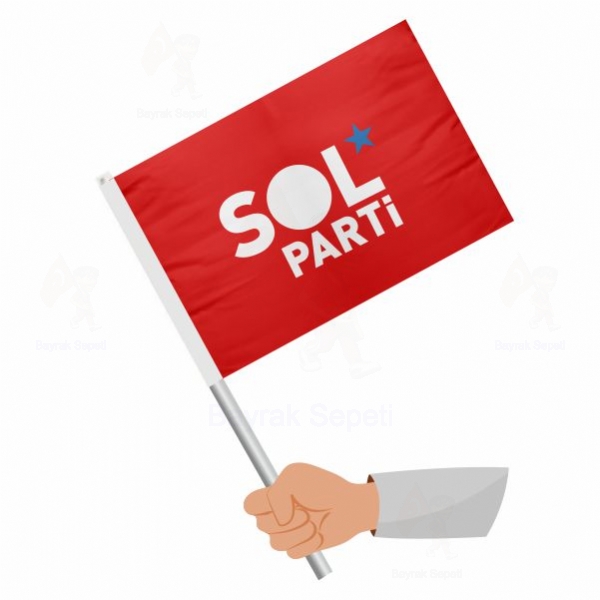 Sol Parti Krmz Sopal Bayraklar