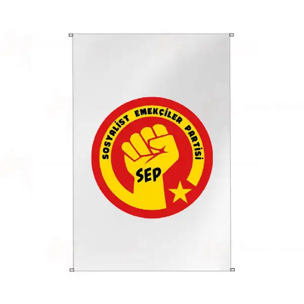 Sosyalist Emekiler Partisi Bina Cephesi Bayraklar