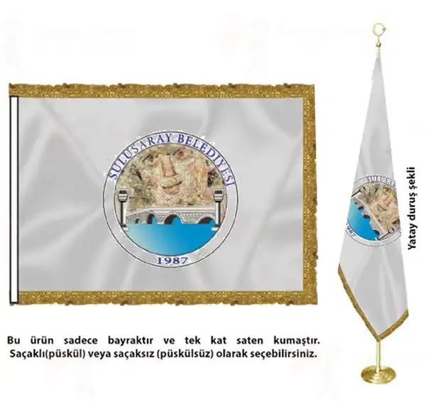 Sulusaray Belediyesi Saten Kuma Makam Bayra