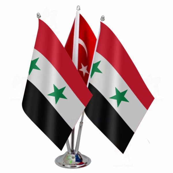 Suriye 3 L Masa Bayraklar