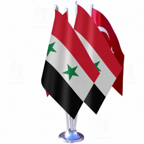 Suriye 4 L Masa Bayraklar