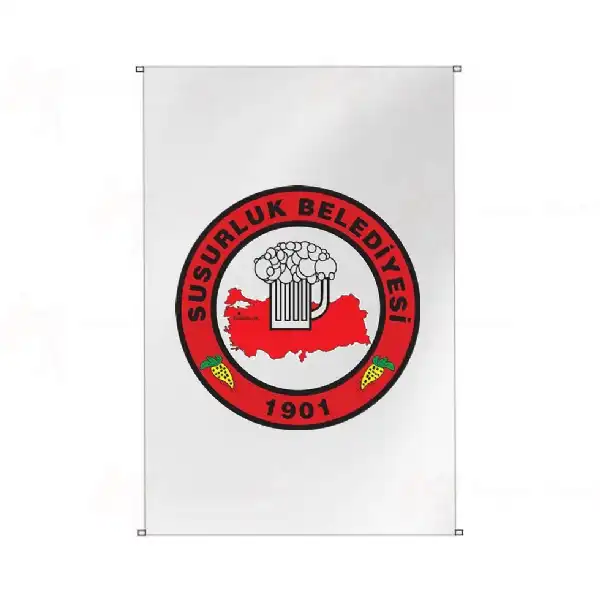 Susurluk Belediyesi Bina Cephesi Bayraklar
