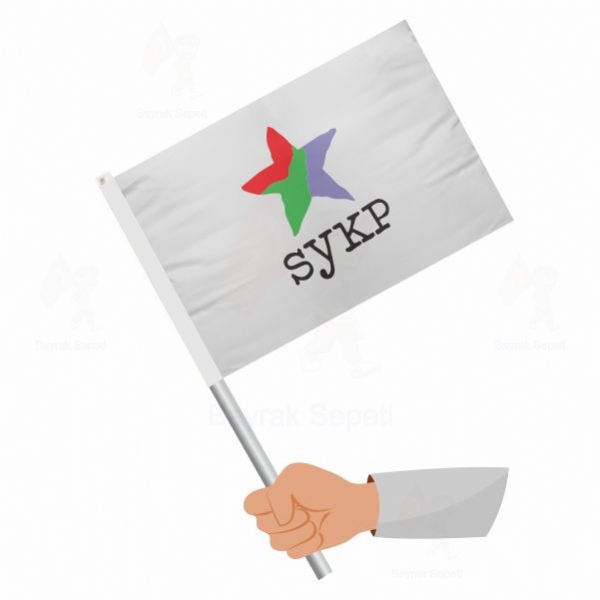 Sykp Sosyalist Yeniden Kurulu Partisi Sopal Bayraklar