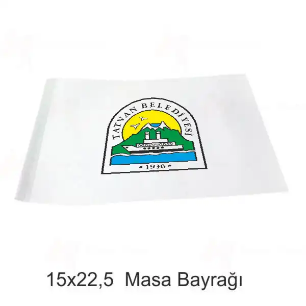 Tatvan Belediyesi Masa Bayraklar