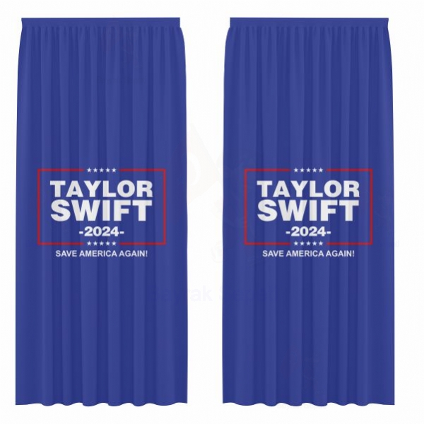 Taylor Swft 2024 Save Amerca Agan Gnelik Saten Perde