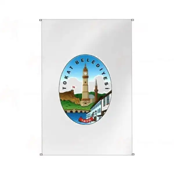 Tokat Belediyesi Bina Cephesi Bayraklar