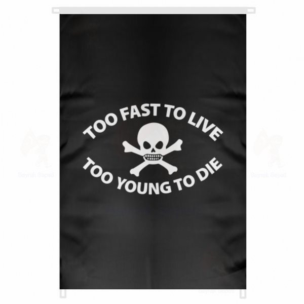 Too Fast To Live Too Young To Die 1972 Tapestry Bina Cephesi Bayraklar