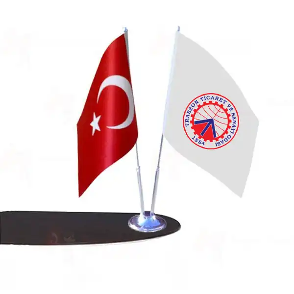 Trabzon Ticaret ve Sanayi Odas 2 Li Masa Bayraklar
